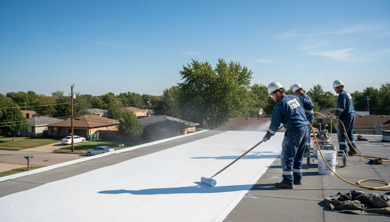 Commercial roof coating in Brooklyn, MI near me